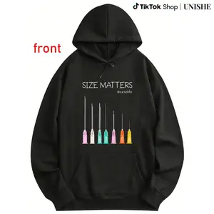 100% Needle Size Matters Funny Nursing Hoodie – Perfect for CNAs and Nurses