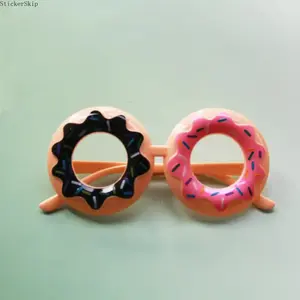 2026new3-Pack Novelty Food Themed Party Sunglasses, Cute Donut, Cupcake & Swim Ring Design Eyeglasses, Funny Photo Booth Props, Perfect for Birthdays, Pool Parties, Summer Events & Festivals