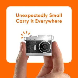 0.96 Inch Retro Mini Thumb Point & Shoot Digital Camera - 720p Resolution, Real-Time Viewfinder for Photo & Video Recording, 180mAh Rechargeable Battery, Portable Beginner-Friendly Design, Ideal Christmas/Birthday Gift (Memory Card Not Included)
