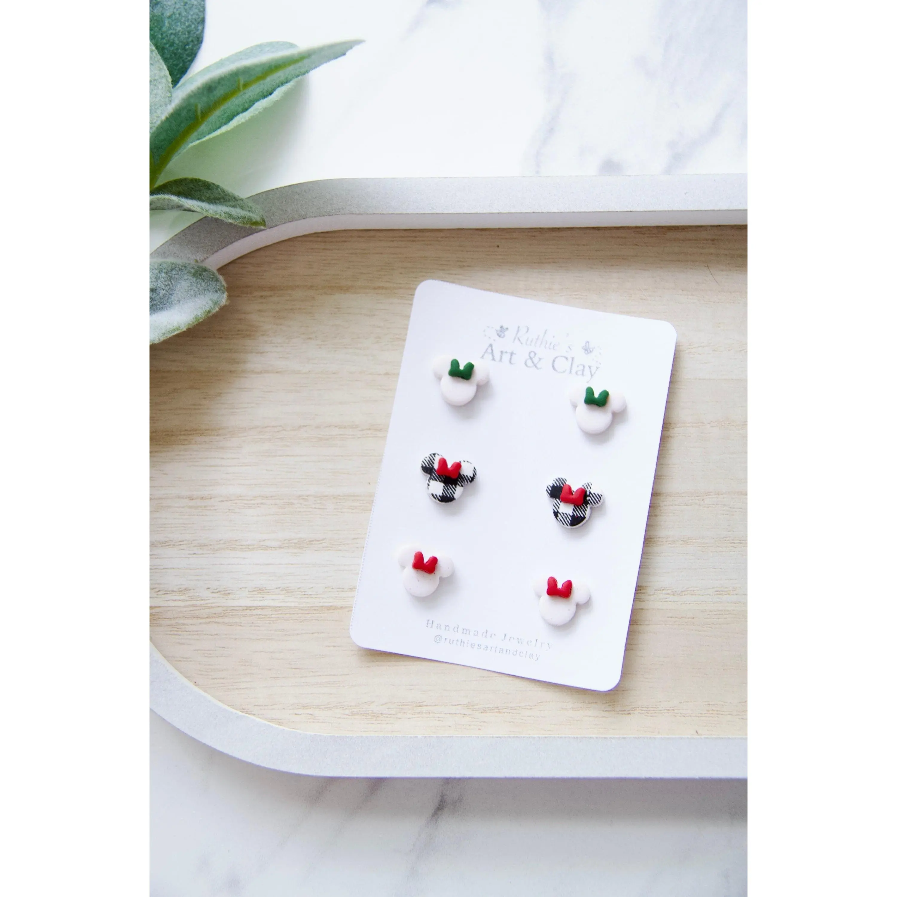Christmas Minnie Stud Pack