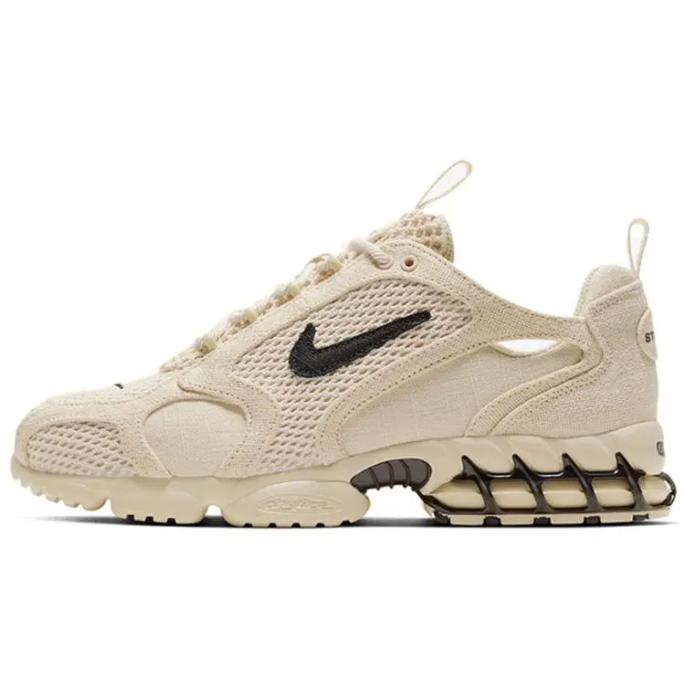 Nike X Stussy Air Zoom Spiridon Caged 2 Fossil' Low Top Sneakers Unisex CQ5486-200