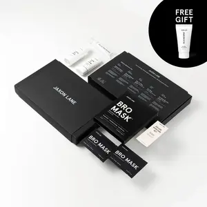 Deluxe Skincare Set - Gift Collection For Me with Daily Face Wash Moisturizer Sunscreen and Bro Mask