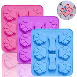 3pack silicone mold, ice cream jelly pudding soap cake mold, baking mold Birthday Dessert