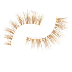 Jordi-15mm Blonde Lashes Eyelashes Makeup