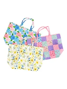 Floral Quilted Tote Bag