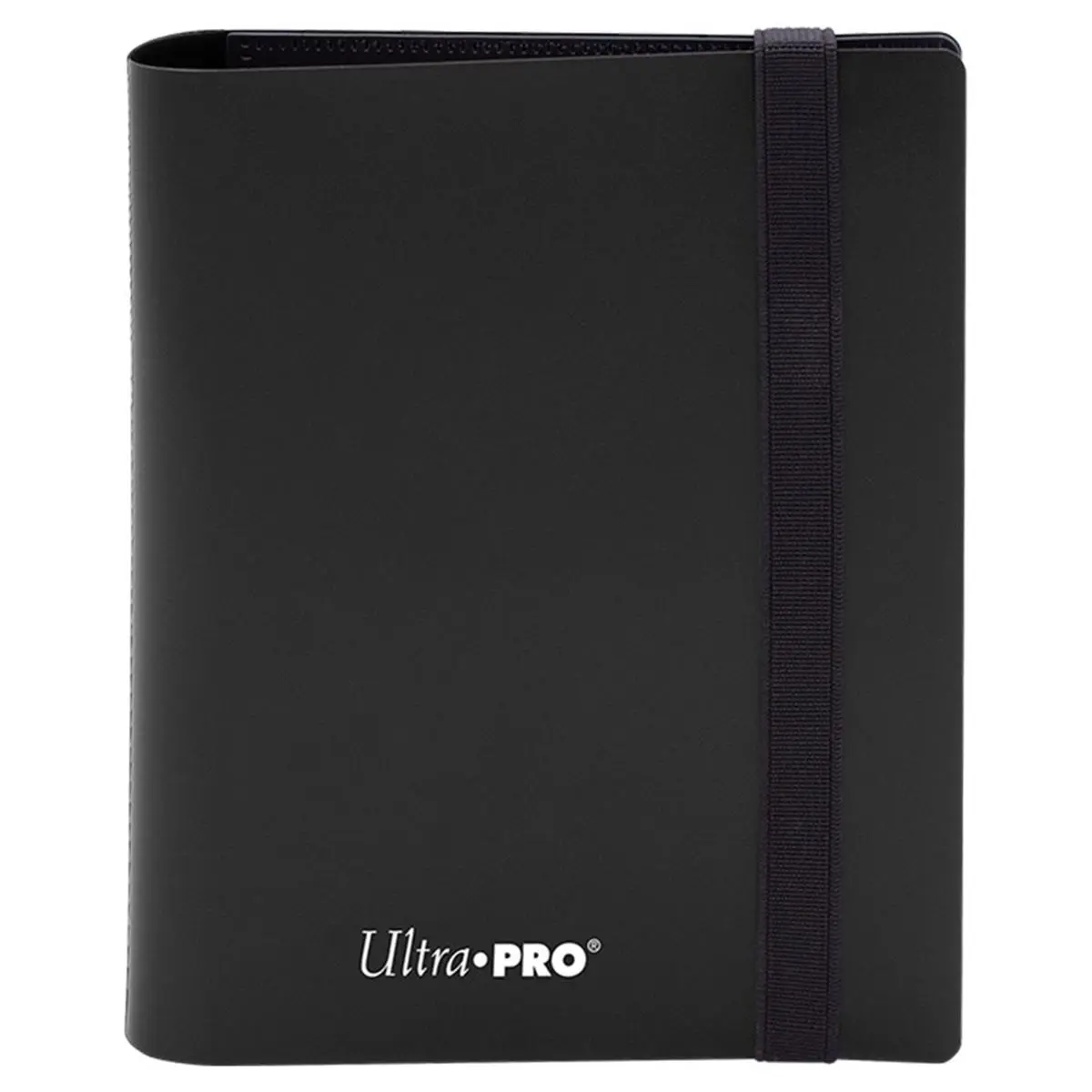 Ultra PRO ULP15376 Portable 4-Pocket Eclipse Top Loader Trading Card Binder, Jet Black, Top Loader Binder, Holds 160 Standard Cards, Office Stationery Accessory