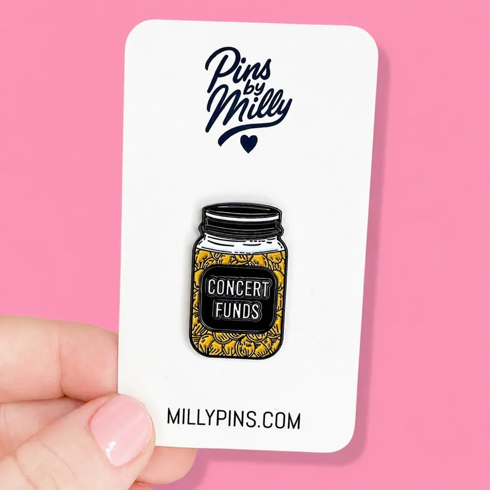 “Concert Funds” Coin Jar Enamel Pin
