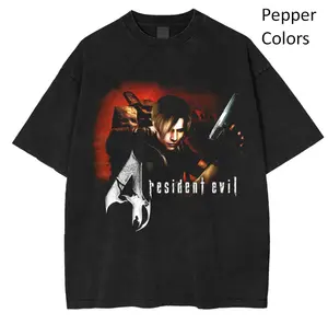 Resident Evil 4 Leon Kennedy Horror Game Classic Shirt, Resident Evil Fans Merch, Retro Game Artwork T-Shirt, Unisex Gamer Apparel, leon kennedy merch, resident evil shirt, Retro Horror T-Shirt, resident evil merch, Unisex Menswear Womenswear Top