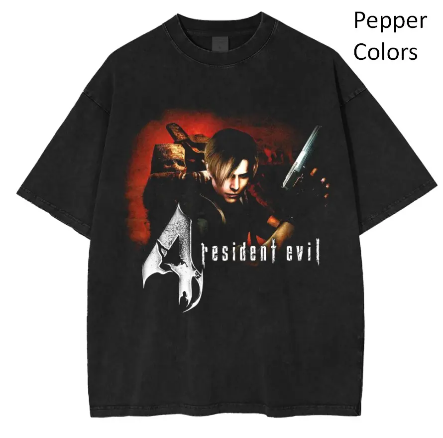 Resident Evil 4 Leon Kennedy Horror Game Classic Shirt, Resident Evil Fans Merch, Retro Game Artwork T-Shirt, Unisex Gamer Apparel, leon kennedy merch, resident evil shirt, Retro Horror T-Shirt, resident evil merch, Unisex Menswear Womenswear Top