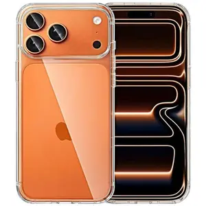 Compatible with iPhone 17 Pro Max Case Clear, Soft Transparent TPU Bumper Cover, Slim Thin Shockproof Phone Cases, Clear