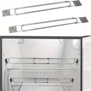 Adjustable Stainless Steel RV Refrigerator Rod - Food & Drink Stabilizer, Essential Travel Accessory For RVs & Campers, Fits 12.5”-22.5” For Refrigerators, Kitchens, Bookshelves, Shoe Racks, Cabinets, Curtains & Bathrooms