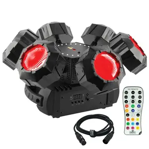 Chauvet DJ Helicopter Q6 Rotating Multi-Effect Light with Infrared Remote Control Package