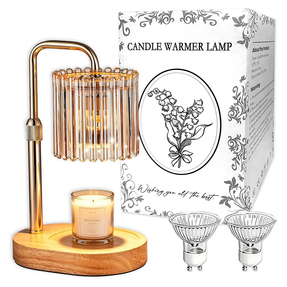 Aesthetic Scent Lamp with Bellflower Floral Design, Height Adjustable Wax Melt Warmer with Timer for Bedroom Decor, Includes 2 Extra Bulbs, Bedroom Lamp, Bellflower Shape, Room Decor, Home