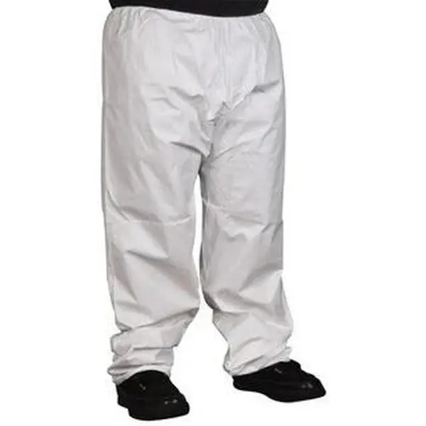 PRO-SAFE General Purpose Work Trousers (Pack of 50, Size M), White Microporous Spun Bonded Polyolefin Work Safety Pants, Home Improvement & Security Use, Trouser