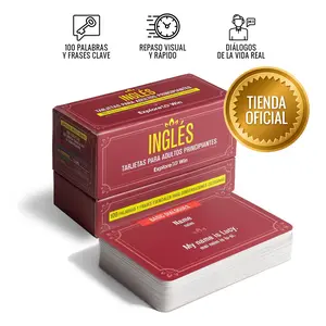 Aprender inglés para adultos principiantes: ¡Habla inglés en 30 días!: 100 Flashcards Físicas + Audios + eBook