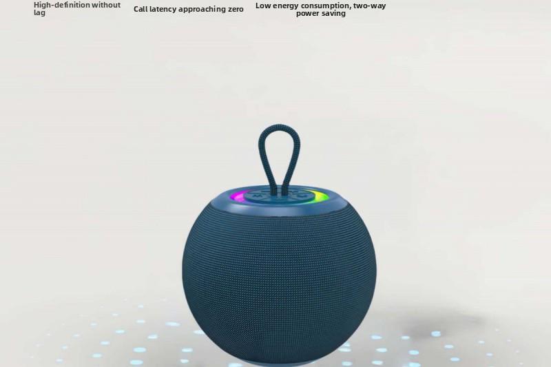 Soccer-shaped Bluetooth speaker with LED light, portable wireless speaker for sports, outdoor activities, and gifts