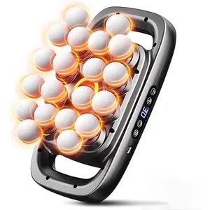 20-Head Massage Gun with 30 Levels & 3 Modes Deep Tissue Percussion Massager for Back Shoulders Legs and Foot Pain Relief Quiet Muscle Massage Gun with Red Light Therapy Adjustable Daily Use