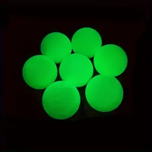 5 Pieces Night Sports Glowing Golf Balls, Fluorescent Glow in Dark Competition Balls, Durable Bright Light-Up Golf Accessories