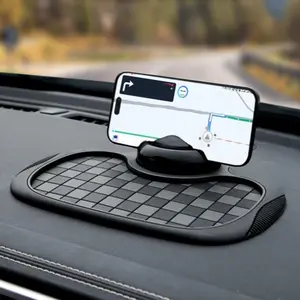 Car Anti-slip Pad, Multifunctional Car Phone Holder with Digital License Plate, Dashboard Anti-slip Storage Pad, Car Interior Accessories Girls, Car Essentials,car stuff