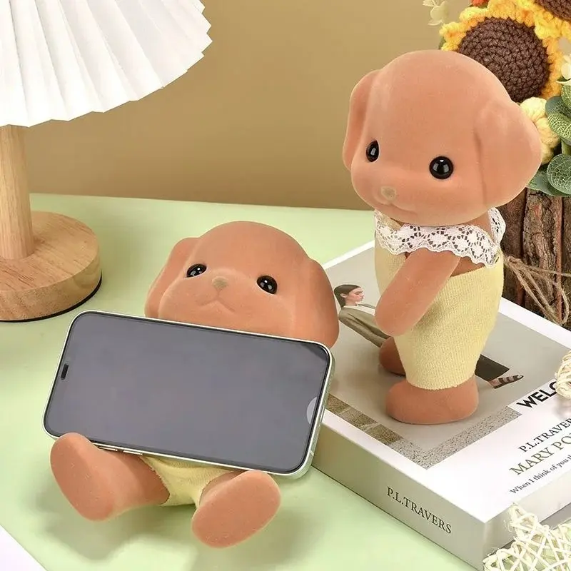 Unofficial 21cm Forests Familys Animal Movable Limbs Figure Phone Stand Holder Ornament Cute Room Desktop Decor Birthday Gift