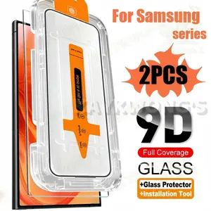 KAYKWONG'S 2-Piece High-Definition Screen Protector for Galaxy S23/s24 Plus/s25 Ultra/s26, 9h Tempered Glass, Dust-Free Installation, Full Biometric Support