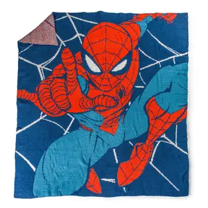 Jay Franco Disney Marvel Spiderman 50x60 Feather Knit Throw