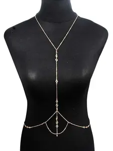 Women's Fashion Chain Linked Body Chain, Sexy Body Jewelry for Party, Daily Clothing Decor, Trendy All-match & Exquisite Jewelry for Birthday Gift