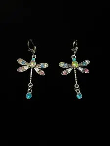 Vintage Butterfly Rhinestone Earrings, Y2K Style Studs, Cute Elegant, Perfect Gift, Daily Accessory, Party, Holiday