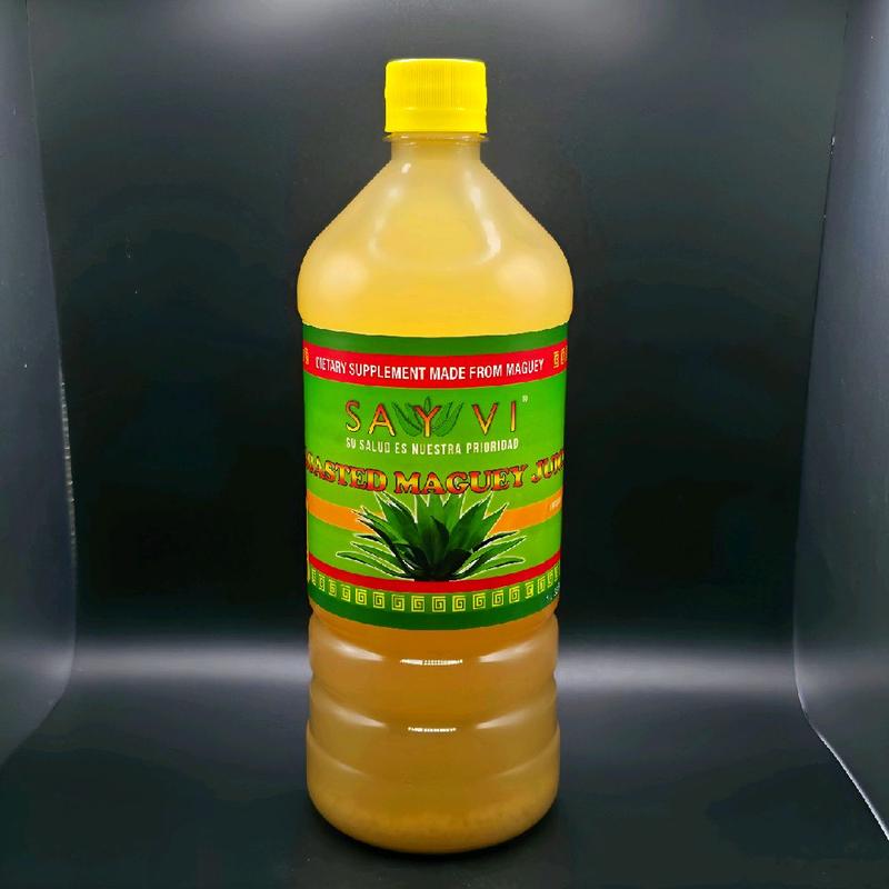Sayvi Roasted Maguey Juice with- Natural Dietary Supplement for Health - 100% Pure Maguey & Aloe Vera Blend Jugo De Maguey SAYVI DE 1 LITRO