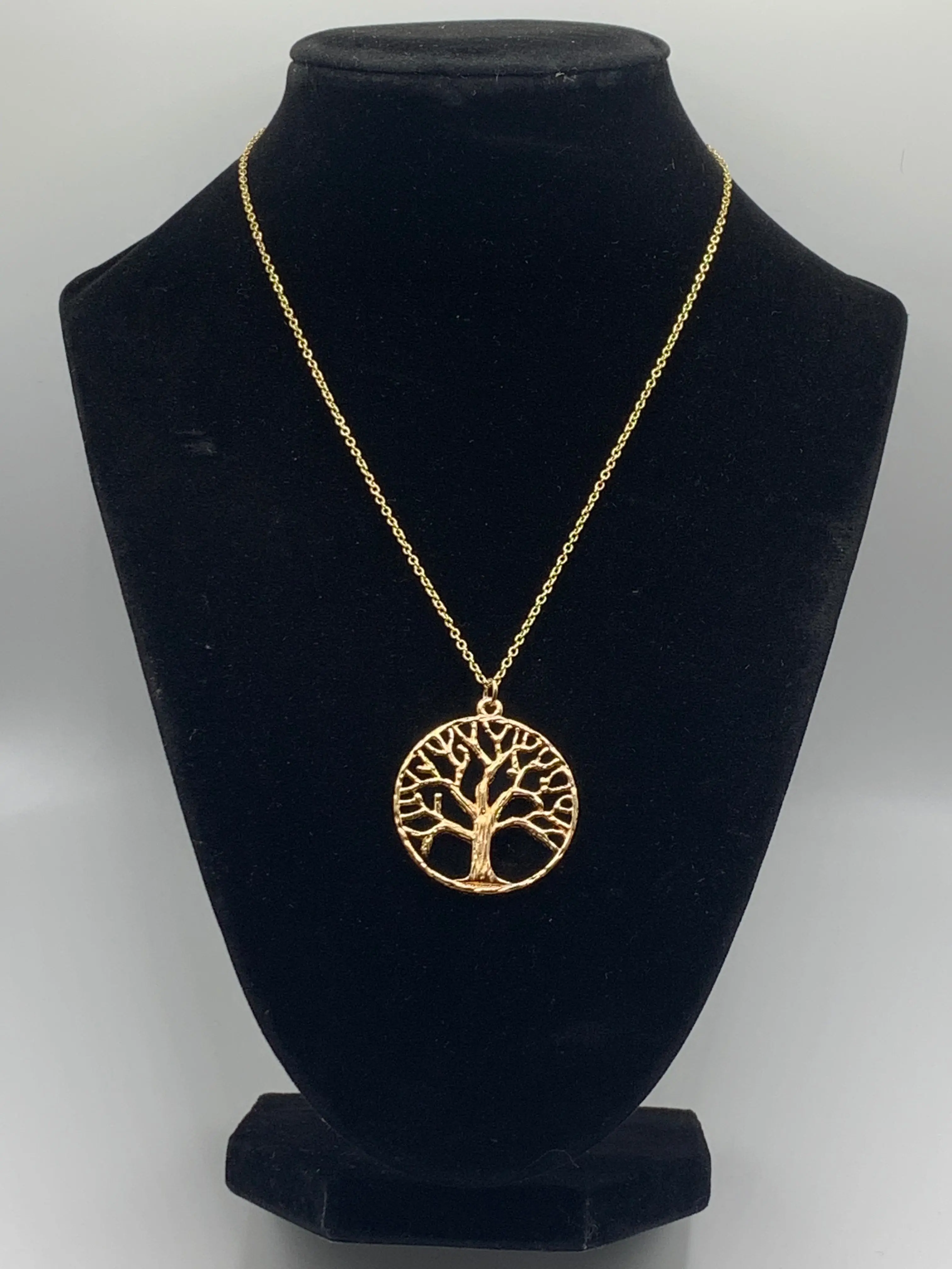 18K Gold Tree of Life Necklace Spiritual Pendant Necklace