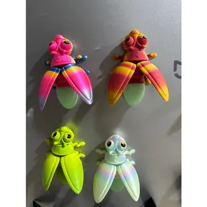 Magnetic Firefly Tail Luminous 3D Printed Model Figurine Toy Gift Simulated Animal 10cm