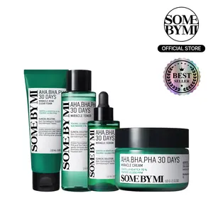 [SOME BY MI] AHA-BHA-PHA Set - Toner+Serum+Cream+Foam - Daily Soothing & Clarifying - Korean SkinCare acne remover pore minimizing