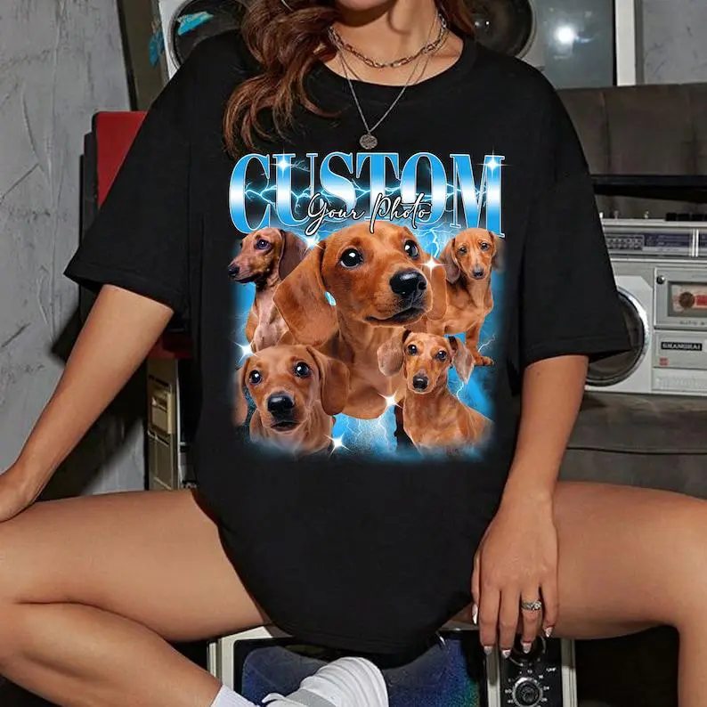 Custom Girlfriend Face Bootleg Rap Tee, Custom Boyfriend Vintage Graphic 90s Tshirt, Custom Photo Shirt, CUSTOM Your Own Bootleg Idea Here