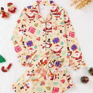 Christmas Long Sleeve Pajama Set – Soft & Breathable Holiday Sleepwear | Cozy Home Loungewear