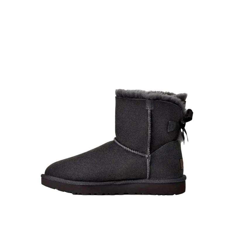 UGG Mini Bailey Bow II Obsidian  1016501-OBS Women's