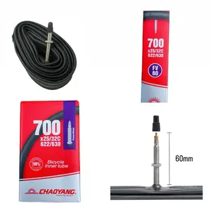 (2 Pack) 700x25-32c Bicycle Inner Tubes 28” wide 60mm Presta Valve 700x25c 700c For enhanced performance Road Bike Hybrid Bikes