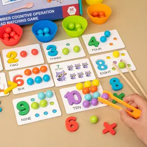 Montessori Fish Bone Color Matching Toy - Fine Motor Skills Educational Toy for Toddlers