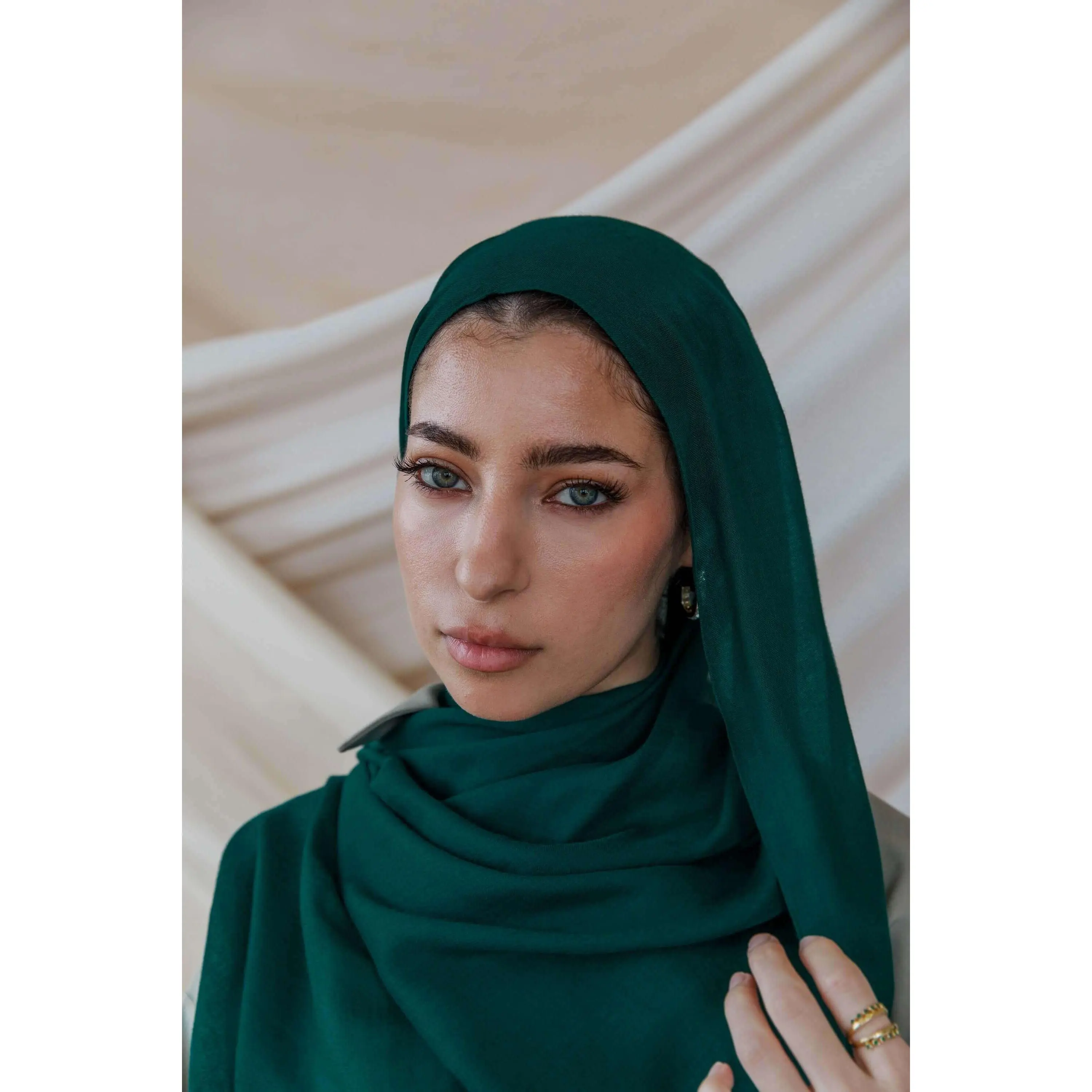 VELA Evergreen Solid Modal Square Hijab, Modest Hijabi Fashion Accessory