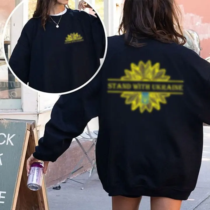 I Stand with Ukraine Shirt, Anti Trummp Hoodie, Support Ukrinias Sweatshirt