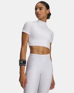 Under Armour HeatGear® Women's Crop Mock Short Sleeve