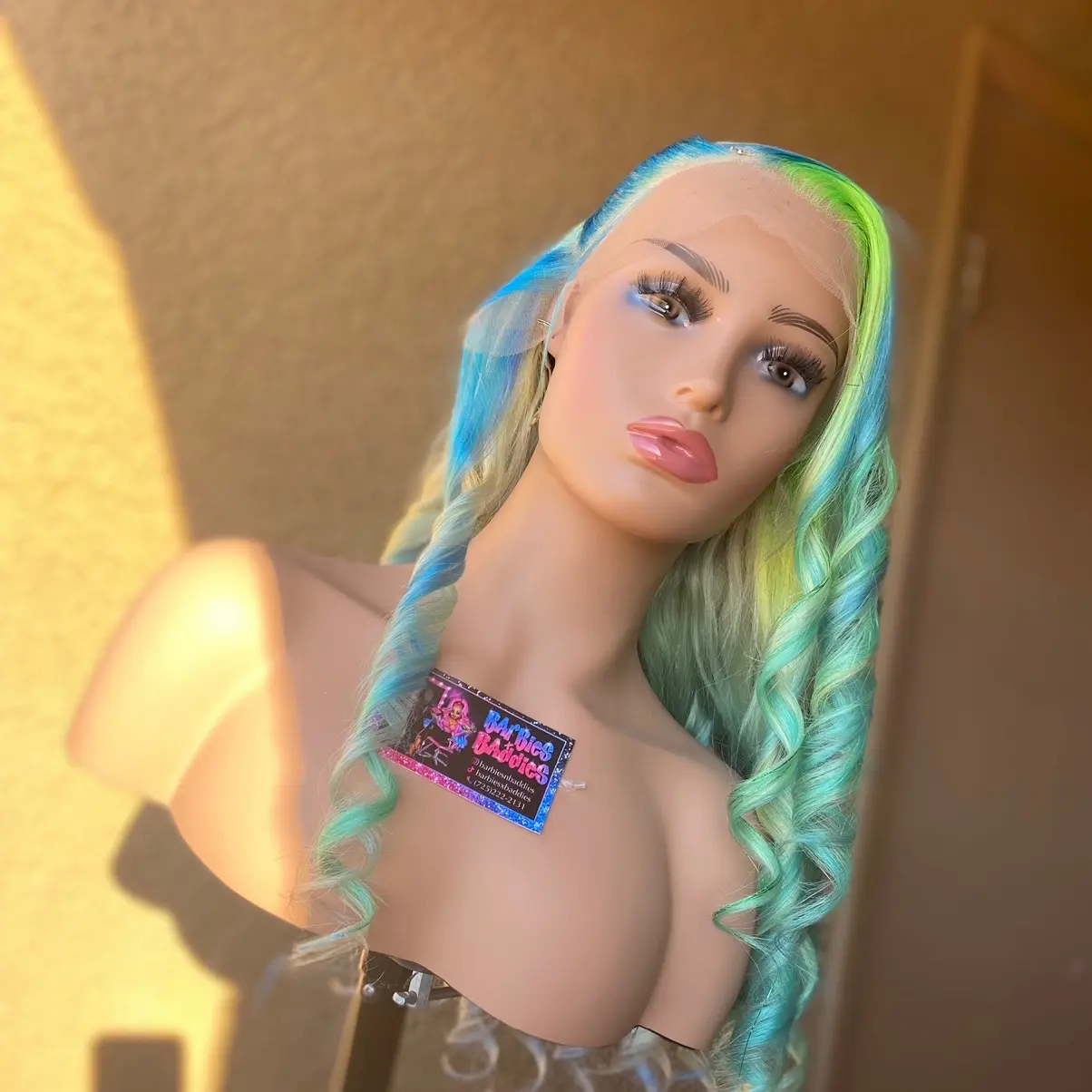 Citrus Diamond Custom Dyed Human Hair Wig, 20inch, 13x4, 180% Density