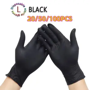 20/50/100pcs Disposable PVC Gloves, Durable Cleaning Gloves, Easy Wear, Home Cleaning, Waterproof, Kitchen Clean, Pet Care, Dishwashing, Eyebrow Tattooing