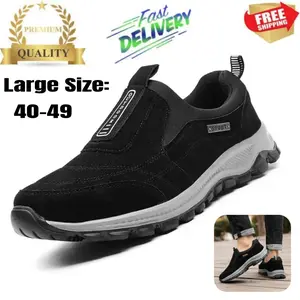 Mens Hiking Shoes Oversized Walking Shoes Lightweight Casual Shoes Driving Shoes