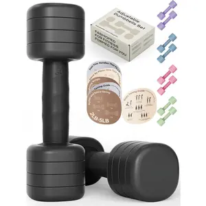 Adjustable Dumbbell Set|2LB 3LB 4LB 5LB Light Hand Weights for Women|-Twist Weight Adjustment|Non-Slip Curved Grip Handle|Free Weights for  Gym, Rehab, Pilates, Yoga, Strength