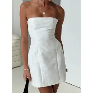 Heaven Sent Strapless Mini Dress White