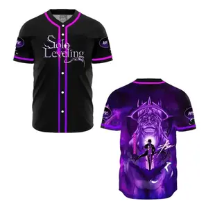 Unisex Solo Leveling Baseballs Jersey, Sung Jin Woo Baseball Jersey, Jinwoo Jersey, Gogeta Shirt, Anime Lover