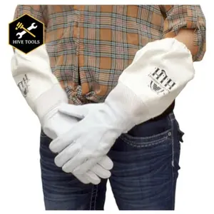 Harvest Lane Honey CLOTHGM-103 Medium-Safety Goat-Skin Beekeeping Gloves, Home & Garden Apiary Supplies