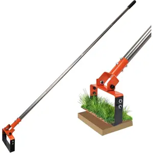 Tool, 38-67'' Long Handle Stirrup Hoe, Heavy Duty Garden Hoe for Weeding Gardening, Sod Cutter Hula Glass Remover Rake, Hand Tool, Yard Action Hoe