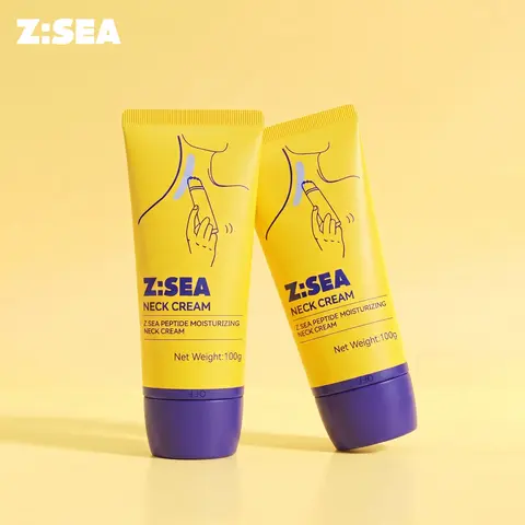 Z:SEA Neck  Cream - 100g*2, Massage Balls for Accelerated Absorption, Moisturizing to Reduce Dry Lines, Containing Plant Squalane Moisturizer Body Care