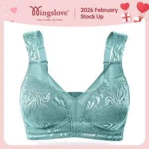 Wingslove Comfort Full Coverage Plus Size Minimizer Bra For Bigger Chested Women's Wireless Bras